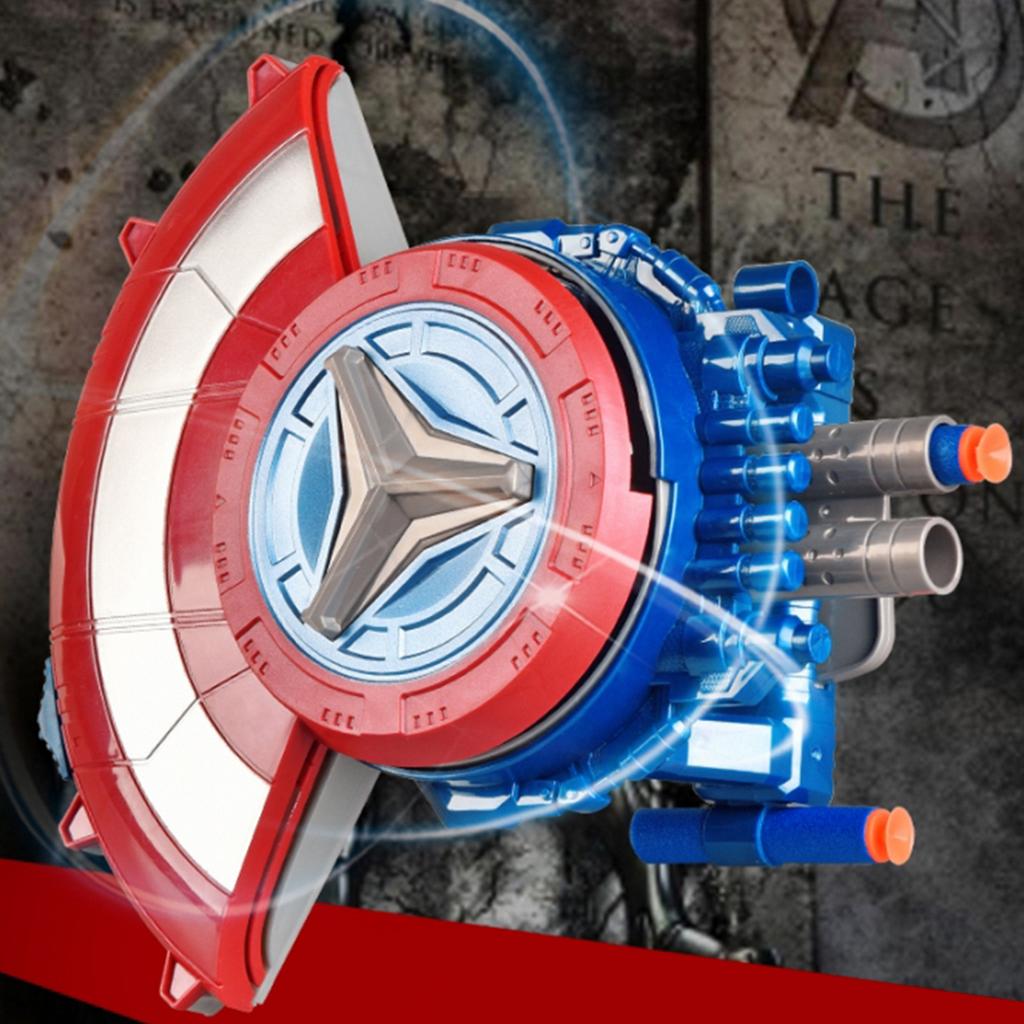 Shield Soft Launcher Toy Shield Ejection Toy Cosplay Props Gift for Kids