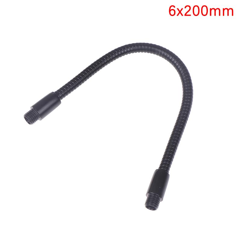 1Pc Led Gooseneck Metal Hose Dia 6Mm Bendable Diy Black Shaping Universal Soft Tube For Table Lamp Spotlight Floor Lamp