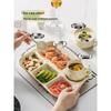 HANDUNYOU Ceramic Divided Breakfast Plate