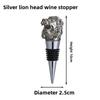 Lion Head Bottle Stopper Silver Seals Premium Cork For Wine Preservation And Gift