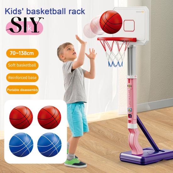 Adjustable Poolside Basketball Set Pool Hoop Toy with 4 Balls Inflator Height Swimming Outdoor Kids Indoor Garden Shoot Game Kit Boys Girls