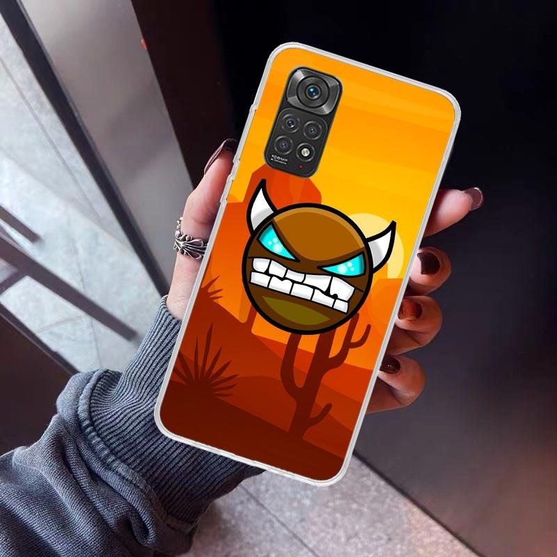 Чехол для телефона Geometry Dash Для Xiaomi Redmi Note 15 14 14S 13 12S 12 Pro Plus 11S 11 10S 10 4G Чехол 11E 11T 5G Печать Fundas