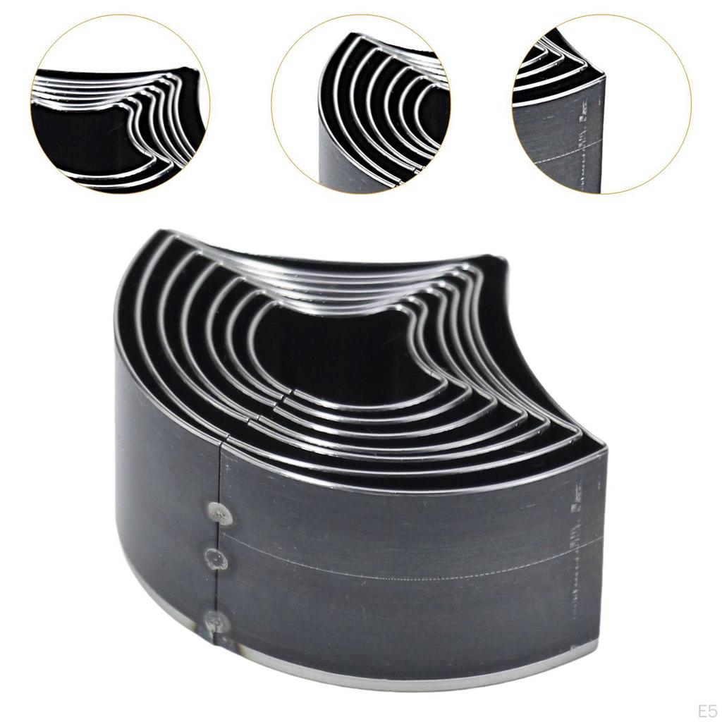 7 штук Кожаный вырубной штамп Разные размеры Шаблон Инструмент для рукоделия Геометрическая форма для DIY