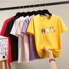 Harajuku Cute Cartoon Print Short Sleeve T-shirts for Women 2025 Summer Casual Loose Student T Shirt Young Girl Y2k Tops