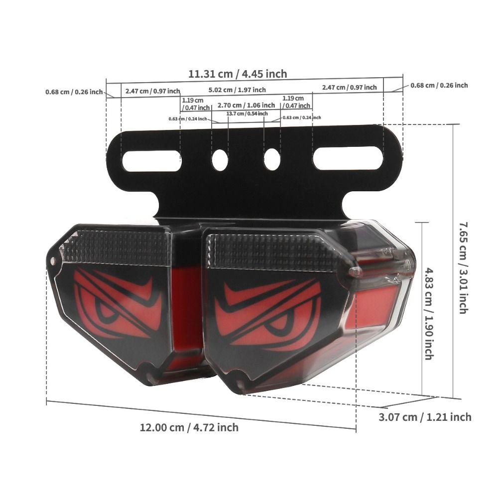 Multi-Mode Devil's Eye Truck Light Universal Strobe Lights Creative Truck Taillight Car Decor