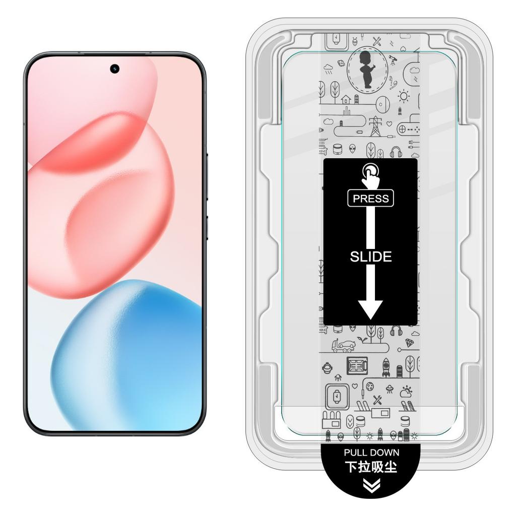 IMAK Серия H Для Honor 400 5G (Глобальный)/400 Pro 5G (Глобальный) Защитное стекло для экрана Пленка для установки без пыли (Разблокировка отпечатком пальца)