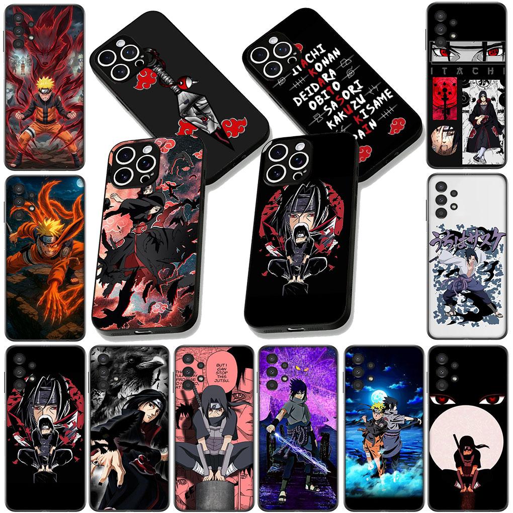 Cover for Apple iPhone 17 16 14 15 Pro Max Plus 15+ 16E XR ProMax Air + Coque Phone Case Akatsuki Narutos Sasuke Uchiha Itachi