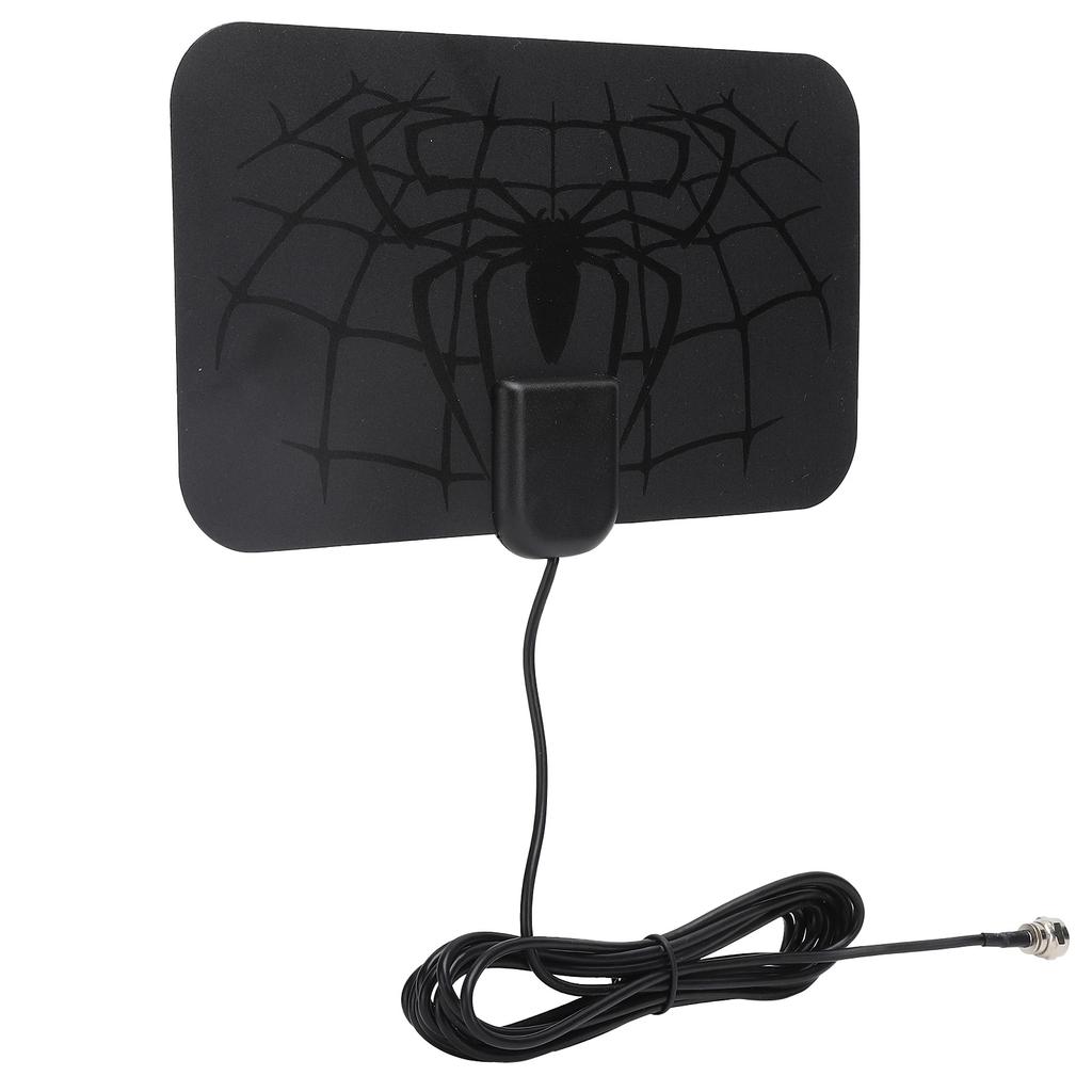 Внутренняя цифровая HD телевизионная антенна для приема сигнала, черная VHF170?240МГцUHF470?860МГц