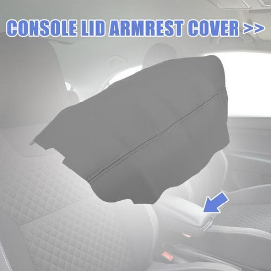 Крышка подлокотника центральной консоли автомобиля из микрофибры для Acura TSX 09-14 Серая