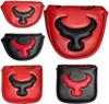 Putter Cover Golf Head Cover for Mallets For Small Mallets Compatible with Odyssey 2 Ball TaylorMade Spider Putter Comes with Magnet BULL (Square,