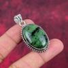 Ruby Zoisite Pendant Gemstone Jewelry, 925 Solid Sterling Silver Handmade Pendant, Latest Design Jewelry