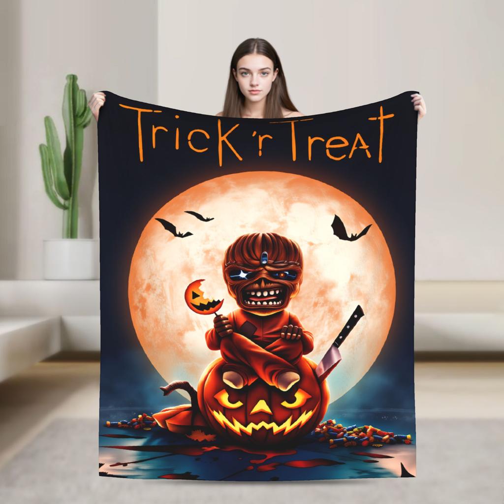 Merry Christmas Blanket I-Iron M-Maidens Tour 2025 Super Soft Plush Throw Blanket For Outdoor Flannel Bedspread Bed Cover