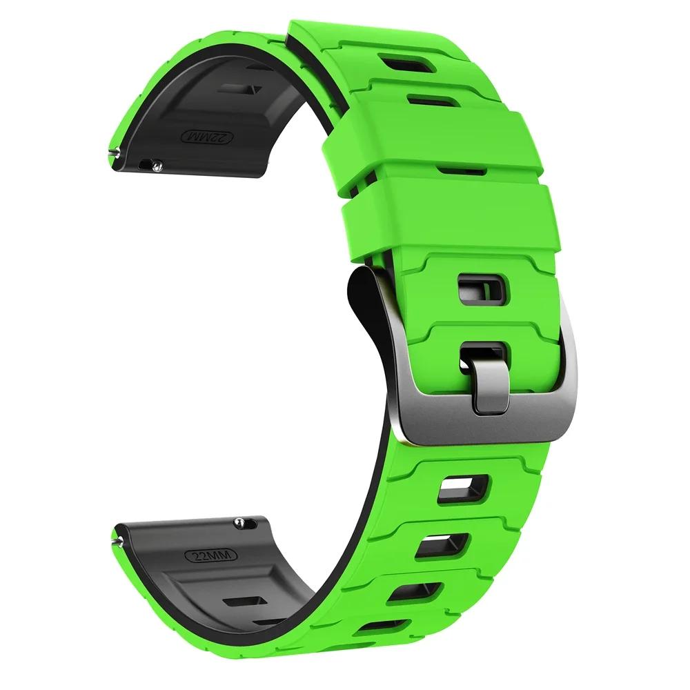 22-миллиметровый силиконовый ремешок для Huami AMAZFIT BIP 6 5/GTR 2 2e 3pro 4 47 мм Спортивный браслет для AMAZFIT BALANCE 2 Замена ремешка для часов