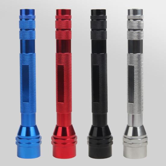 Светодиодный фонарик с телескопическим магнитным захватом для сбора, для активного отдыха, кемпинга, пеших прогулок, ремонта автомобиля, аварийный ручной фонарь с выдвижной магнитной палочкой