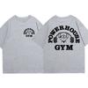 Графическая футболка Powerhouse Gym Мужская Женская Одежда Смешная Оверсайз Футболка с Коротким Рукавом Харадзюку Гик Фитнес Винтажная Футболка
