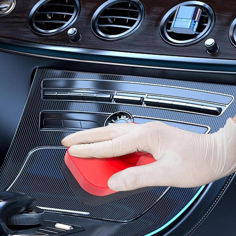 1 шт. Автомобильная полировальная губка для воска, щетка с крышкой, губки-аппликаторы для очистки, ухода за контуром шин, инструмент для детейлинга автомобиля