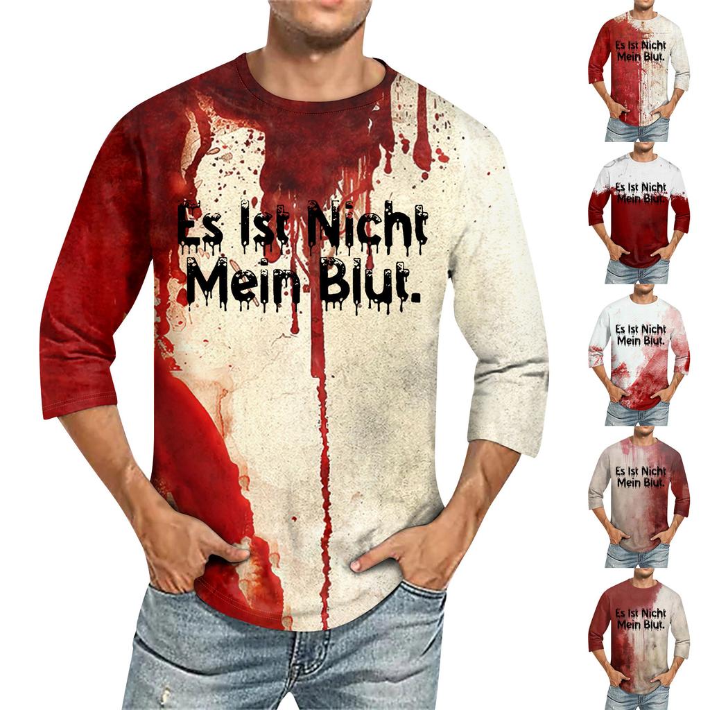 Men's T-shirt T-shirts Graphic Text Pool3D Printing Street Casual Short Sleeve Printed Clothing Basic