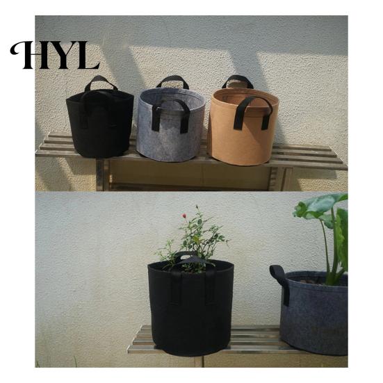 Indoor Plant Container 5 Gallon Grow Bag Non-woven Fabric Planting with Handles Space-saving Holder Breathable Garden Pot for Outdoor Vegetables
