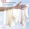 GUJIN Women's Ice Silk High-Waist Seamless Briefs 3-Pack