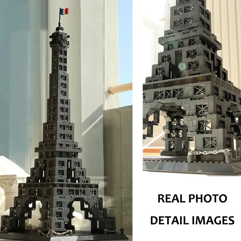 Игрушки MOC Кирпичи Эйфелева башня Франция Париж Город Архитектура Модель 976 Деталей Строительные Блоки Конструктор для Детей Взрослых Подарки