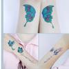 3D бабочка временные татуировки водонепроницаемые прочные красочные бабочки руки запястья груди тела поддельные наклейки для женщин девочек