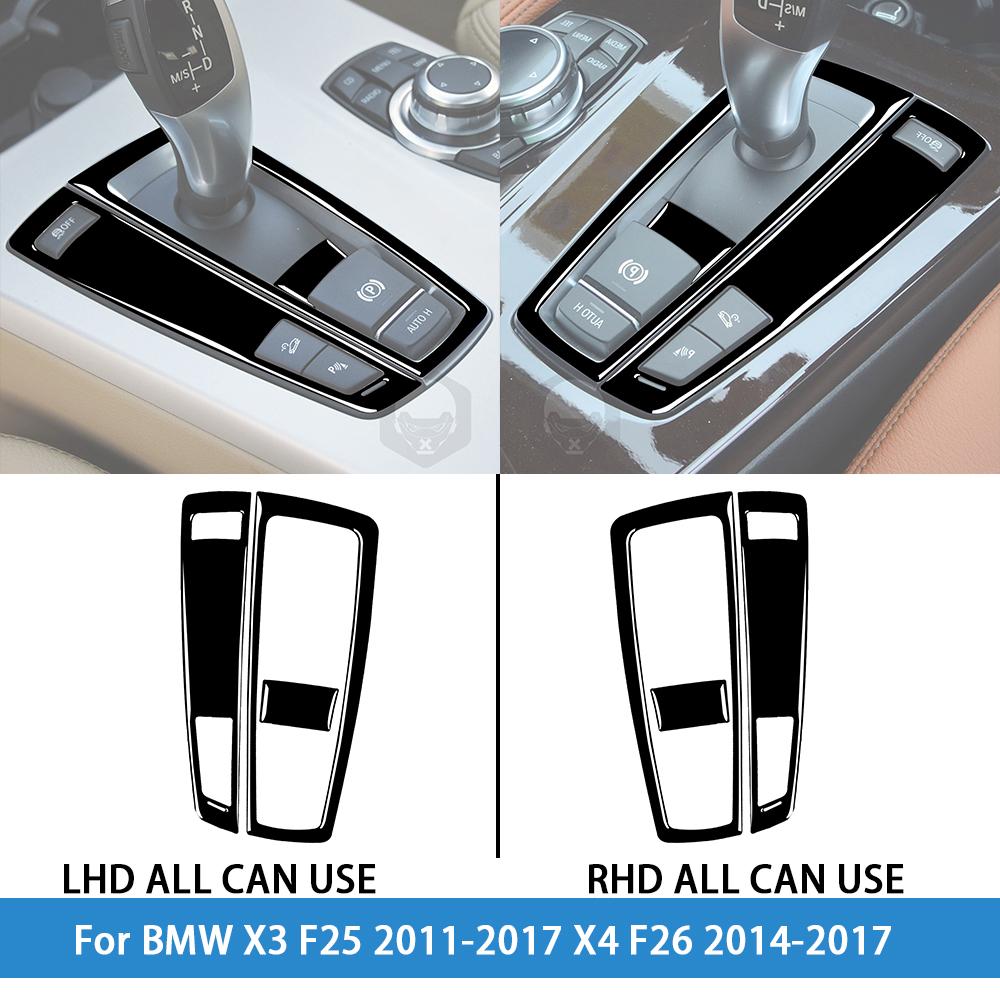 dsgur6 For BMW X3 F25 2011-2017 X4 F26 2014-2017Car Accessories Piano Black Interior Air Vent Taillight Console Trim Modified Sticker