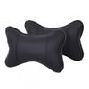 1/2PCS Universal Car Neck Pillows PU Leather Breathable Mesh Auto Car Neck Rest Headrest Cushion Pillow Car Interior