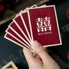 New Year Blessing Words Wedding Red Envelope Bronzing Pearlescent Paper Mini Money Pocket S/M/L Size Spring Festival
