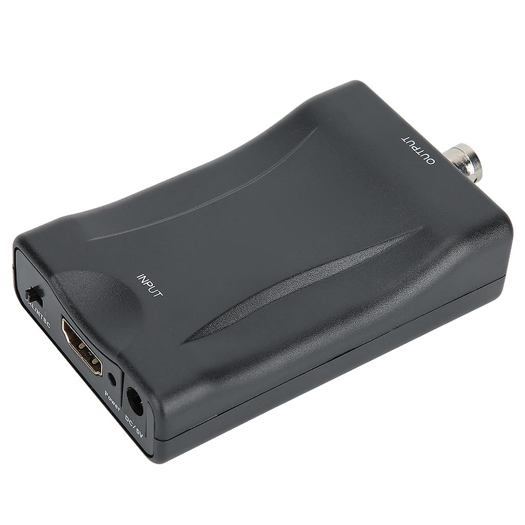Черный видеоконвертер HDMI в BNC, совместимый с системами PAL NTSC для DVD-рекордера