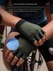 EVR-Cycling Gloves Half Finger Shock Absorption Men's and Women's Bicycle Short Finger Gloves Summer Mountain Highway Vehicle Equipment Ascent