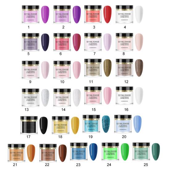 10ml Nail Dipping Powder Safe Ingredients Bright Color Stunning Visual Effect Wide Application Long-Lasting Quick Dry Practical Nail Supplies