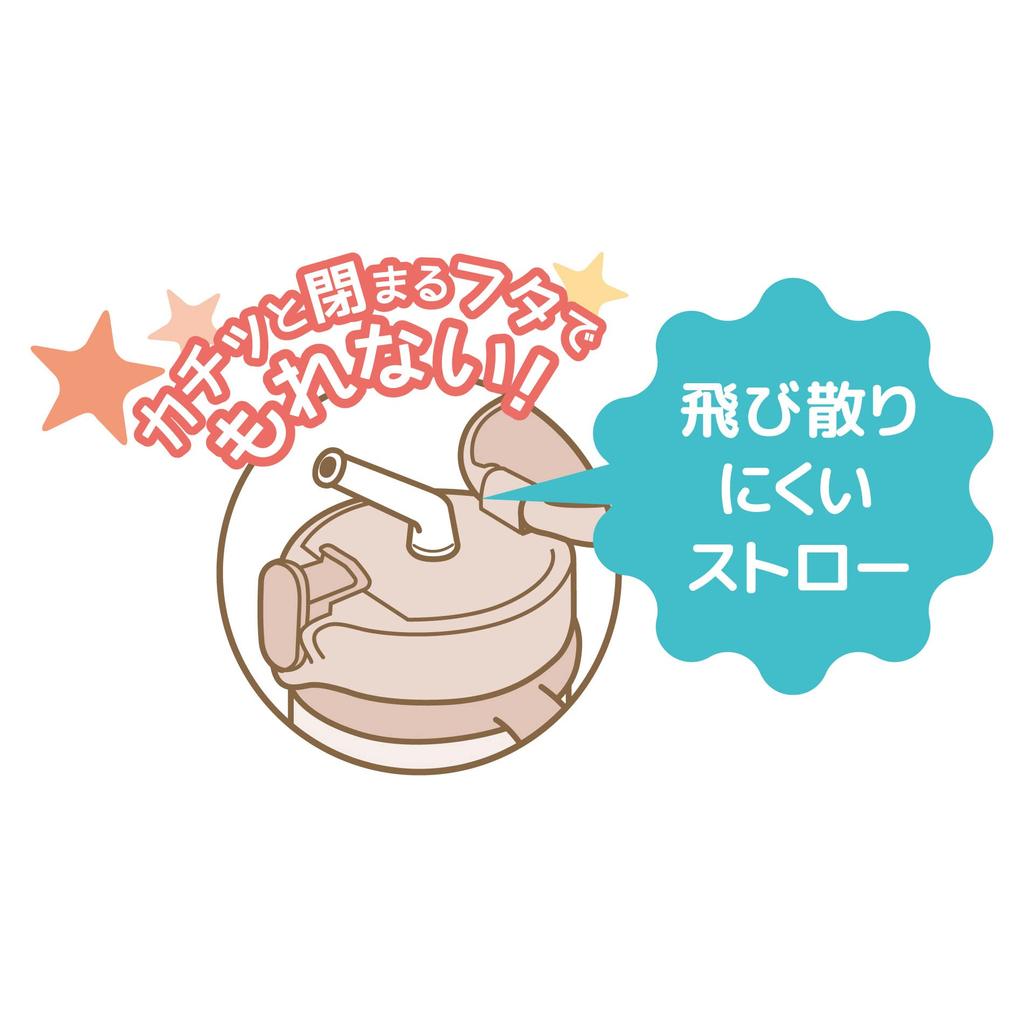 ТЕРМОС Волшебная бутылка Детская кружка с трубочкой бежевая 350 мл бутылка для воды Детский термос из нержавеющей стали поставляется с набором запасных трубочек Легко открывается