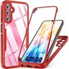 Case - BOOLING - for Samsung Galaxy A25 5G - Red - 360 Degree Protection - Anti-Scratch