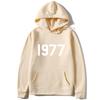 Свитшот с капюшоном с принтом для пары High Street 1977 Модный топ для пары