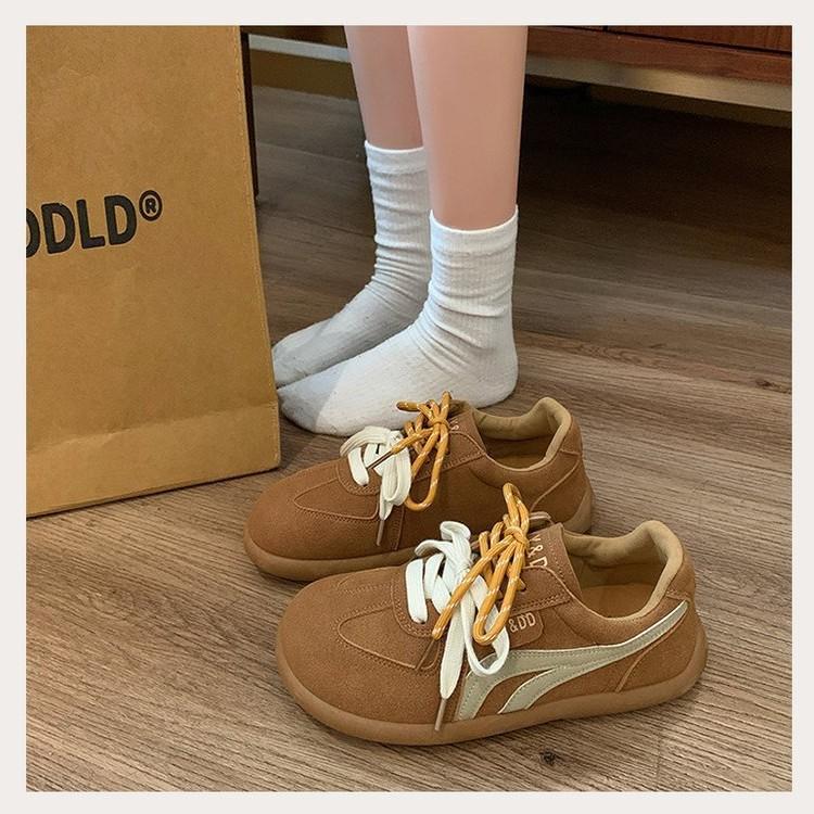 Американские ретро немецкие кроссовки женские весна 2025 новые спортивные и любительские легкие кожаные кроссовки с мягкой подошвой модная обувь