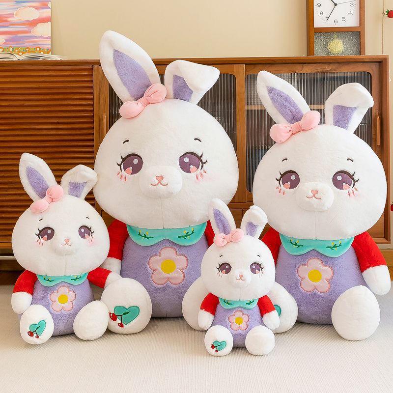 Cherry Rabbit Plush Toy Stuffed Animal With Soft Pp Cotton For Girls Sleepover Gift