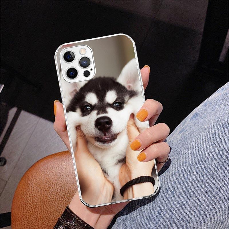 Siberian Husky Dog Phone Case For iPhone 17 Air 16 Pro Max 16E 15 + 14 Plus 11 12 13 Mini 7 8 SE Gift Print Cover Fundas 17 Air