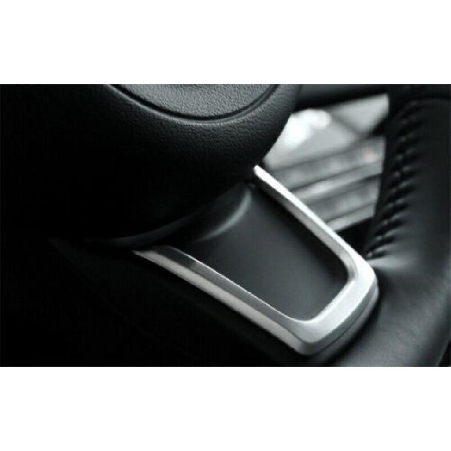 Matte Silver ABS For Jaguar XF 2016-2020 Cover Trim 1PCS Steering Wheel Sheet