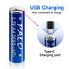 PALO 4/8/12/16/20/24 шт. 3600 мВтч 1,5 В AA USB перезаряжаемая литий-ионная батарея AA литиевые батареи для пульта дистанционного управления игрушечной мышью