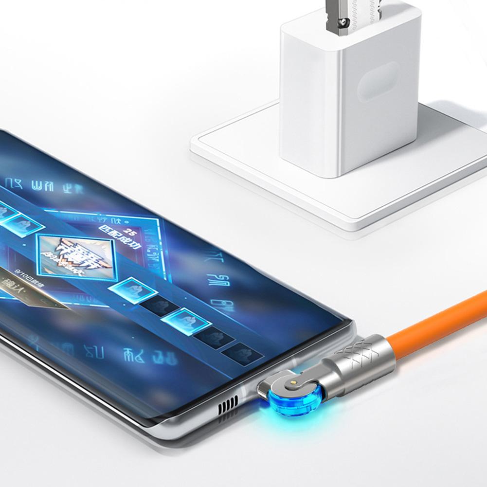 120 Вт 6A силиконовый кабель USB C зарядный кабель для iPhone 14 13 12 11 Pro Max Mini 180 вращающийся сверхбыстрый зарядный шнур типа C