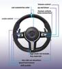 Для BMW Серии F20 F22 F23 F30 F31 F32 F33 F36 M3 F87 M2 F80 M3 F82 F83 Обновление Рулевого Колеса с Половиной Кожи Алькантара Не включает подушки безопасности