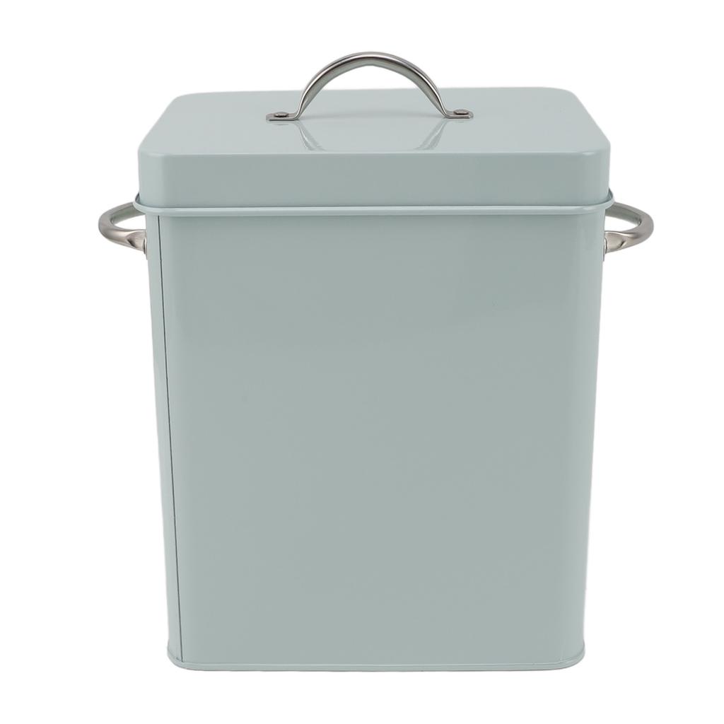 Металлический контейнер для прачечной с двойными боковыми ручками и крышкой-ложкой, контейнер для стирального порошка в стиле фермерского дома для стирки