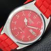 ВОССТАНОВЛЕННЫЕ ВИНТАЖНЫЕ МУЖСКИЕ АВТОМАТИЧЕСКИЕ ЧАСЫ SEIKO 5 6309A ЯПОНИЯ С КРАСНЫМ ЦИФЕРБЛАТОМ a441365-5
