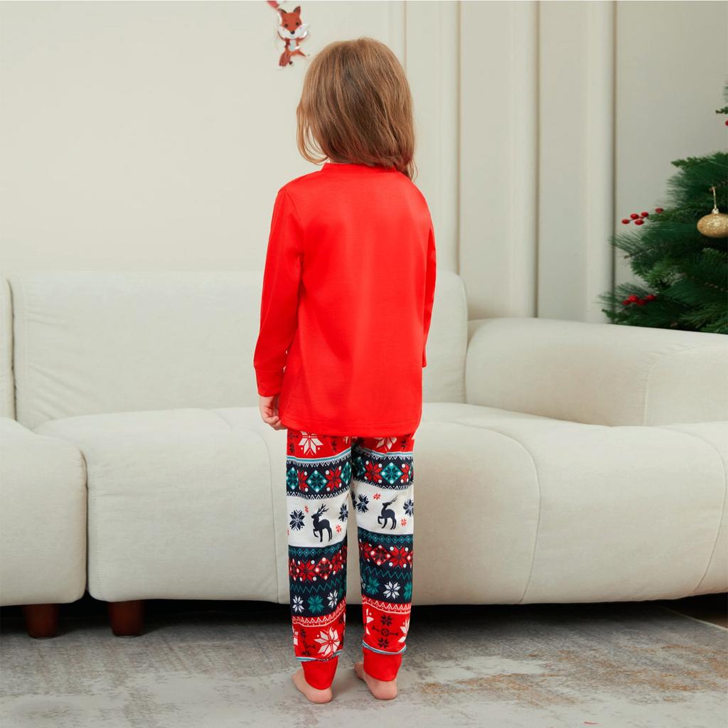 Christmas Parent Child Family Set Home Furnishings Christmas Pajamas Two Piece Set