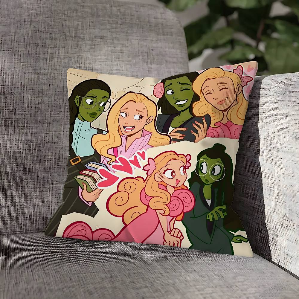W-WickeES Elphaba G-Glinda Наволочка Для Декора Дивана Автомобиля Офиса Комнаты Печатная Наволочка Декорации и Защита