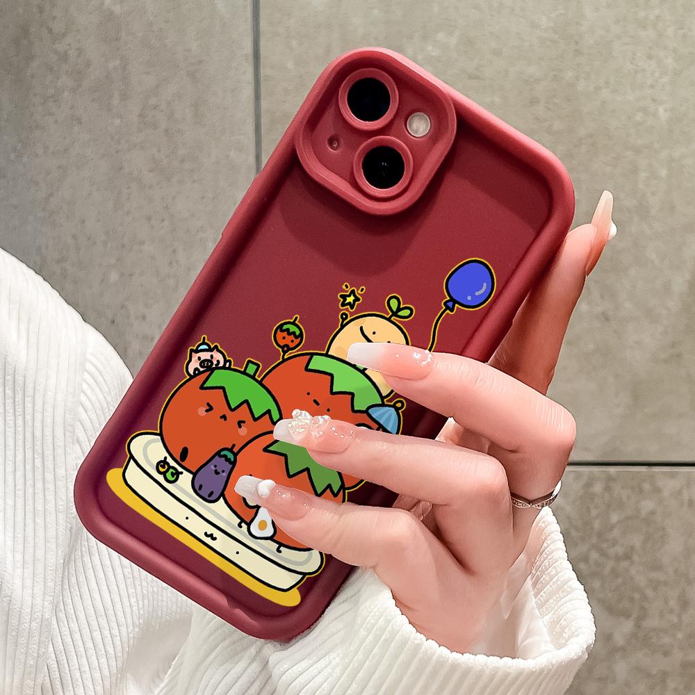 Cute Cartoon Soft Phone Casing for Realme OPPO Reno VIVO Infinix Tecno Oneplus Full Cover Camera Shockproof Protection Rubber Case Cover