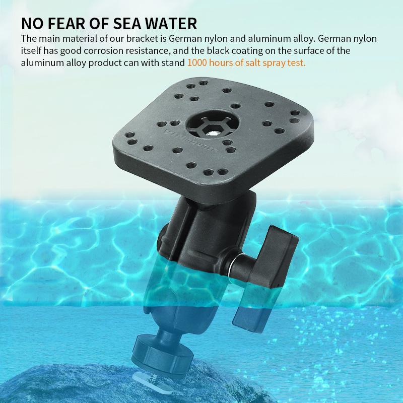 1.5" Track Ball Composite Mount with 8.7cm/9.5cm Arm for Fish Finder Holder Humminbird Piranha Devices + More