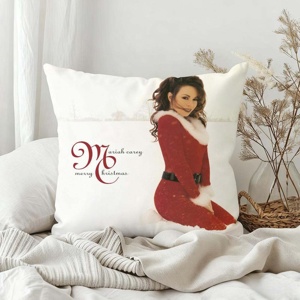 Classic Singer MMariah Carey Here For It All Pillow Case Bedroom Sofa Living Room Backrest Decoration Square Cushion Nap Time