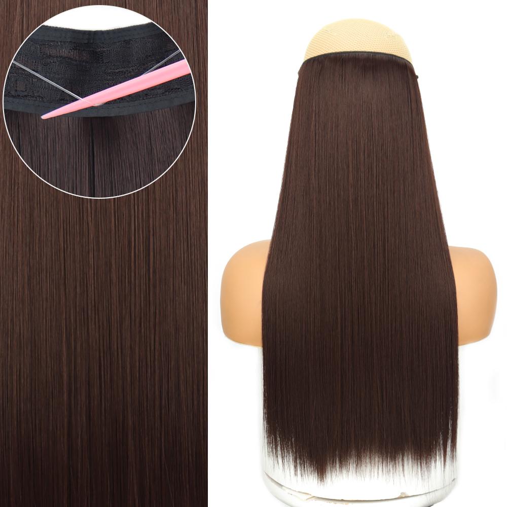 MERISIHAIR Длинные прямые женские волосы без заколок, черные накладные волосы, синтетическое волокно, натуральная повседневная одежда, шиньон для косплея, прямые волосы