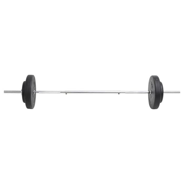 VidaXL Dumbbell Set with Plates 30 Kg, Free Weight, Dumbbell Set, Weight Plate Set, Plate of 93585